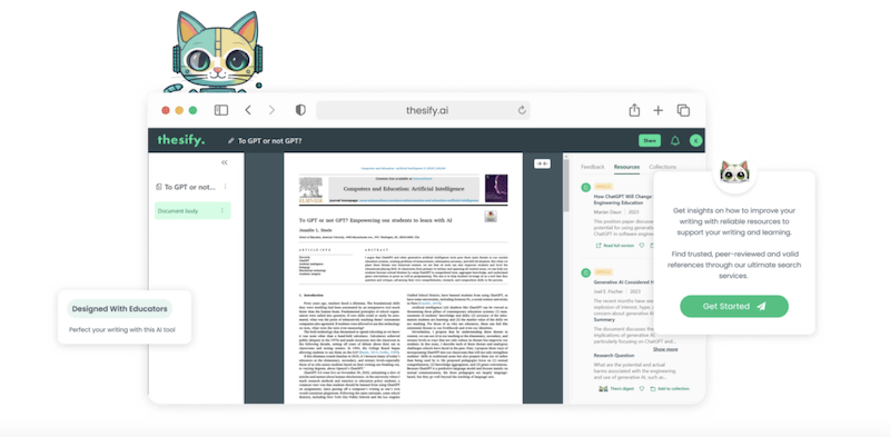 هوش مصنوعی برای نوشتن پایان‌ نامه